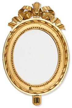 199. A Gustavian girandole mirror.