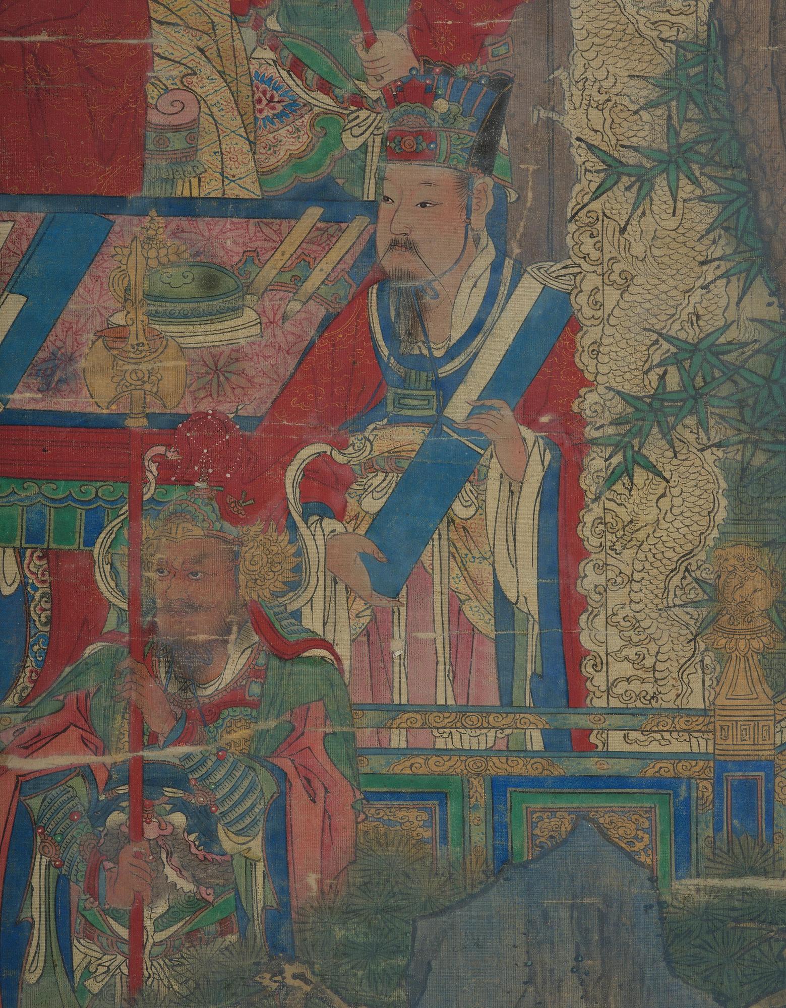 A large painting by anonymous artist, Qing dynasty, 18/19th century.