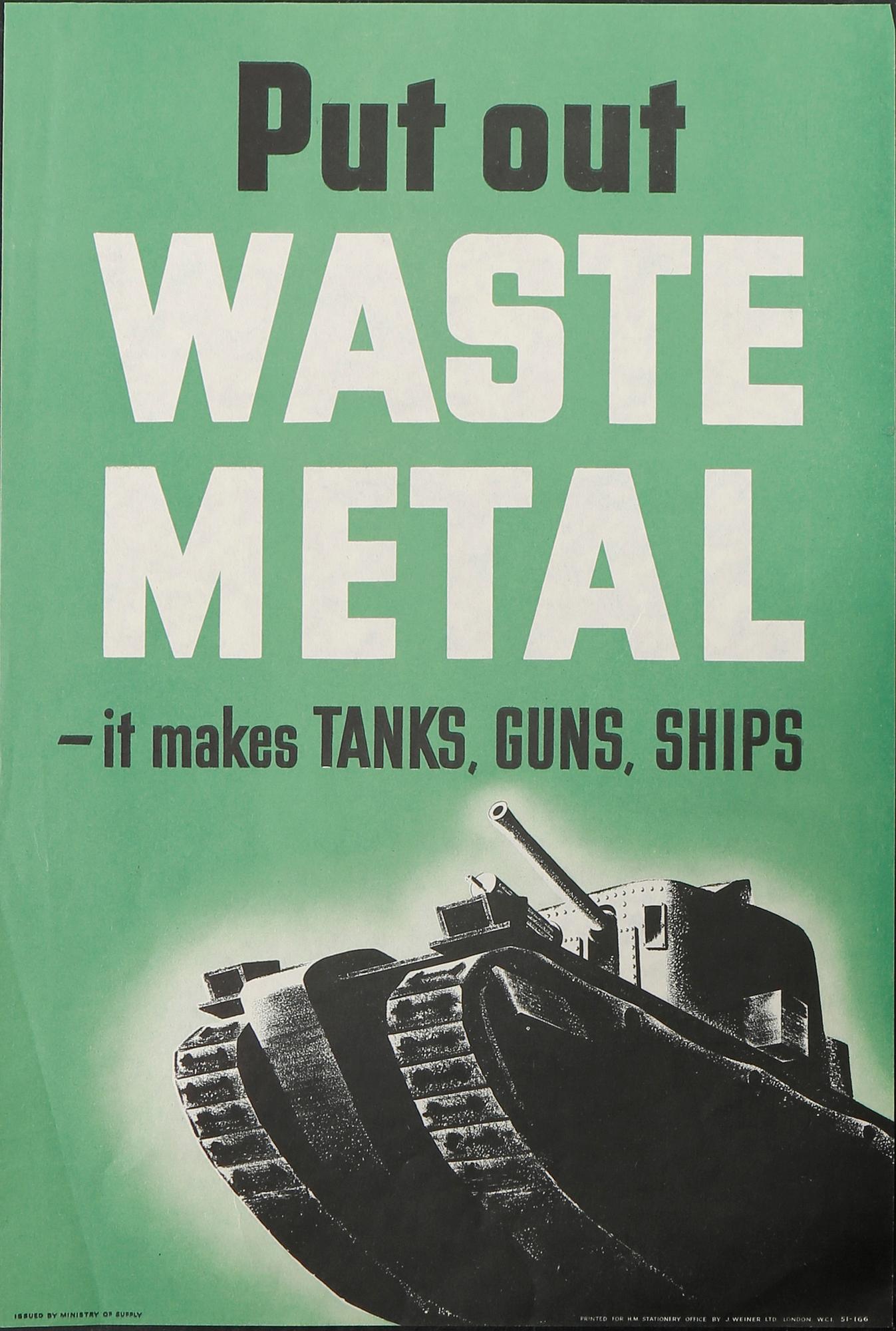 KRIGSAFFISCHER, 7 st, bla Housewives! Please finish travelling by 4 o`clock, England 1940-tal.