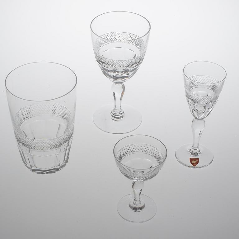 GLASSERVIS, 23 delar. "Rio", Edward Hald, Orrefors, 1900-talets andra hälft.