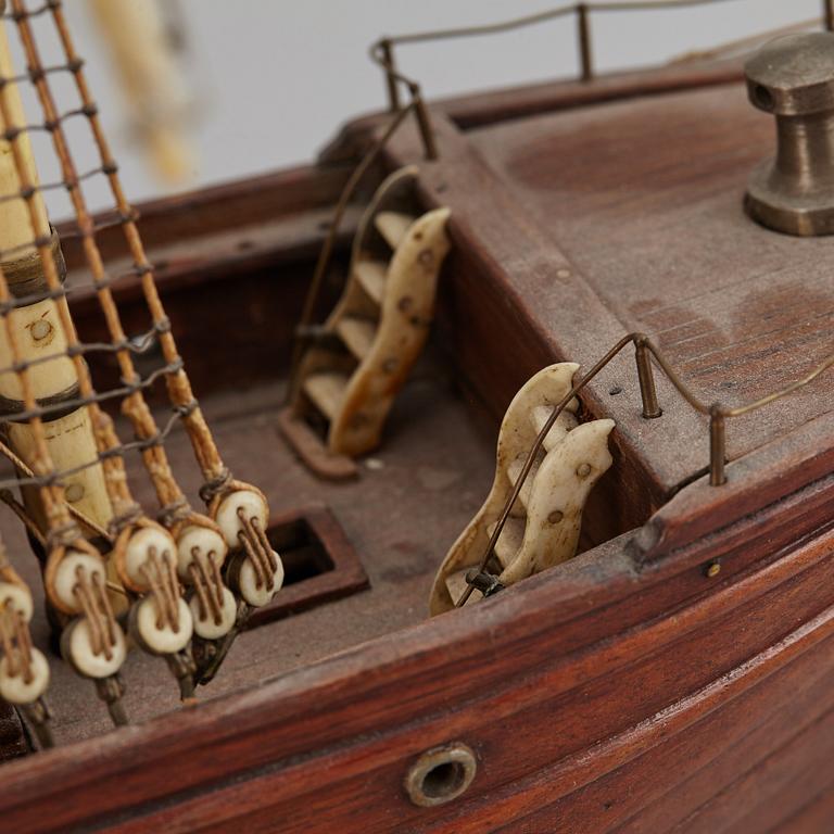 A late 1800's model ship.