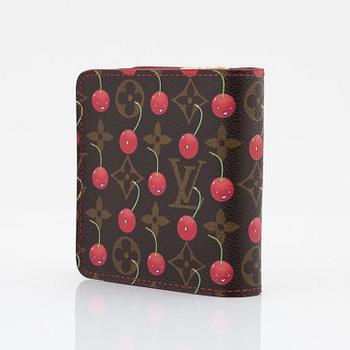 Louis Vuitton, a 'Monogram cerises' wallet, by Takashi Murakami.