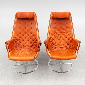 Bruno Mathsson, fåtöljer, ett par, "Jetson", Dux, 1900-talets slut.