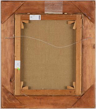 Isaac Grünewald, Stilleben med amaryllis i grön vas.