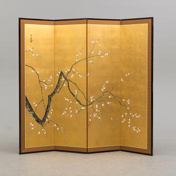 A 21st century Japanese folding screen.