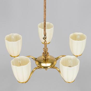 Paavo Tynell, taklampa, modell 1420/5, Taito, 1930-tal.