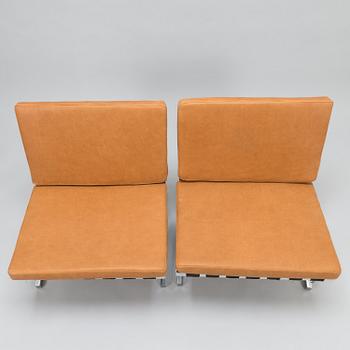 TOIVO KORHONEN and ESKO PAJAMIES, A pair of 1960s easy chairs, model TU-640, 'Seta Palatuoli', for Merva, Finland.