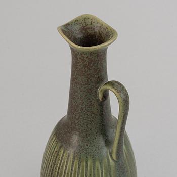 Gunnar Nylund, a set of six stoneware bowls, two miniature vases and a vase for Rörstrand.