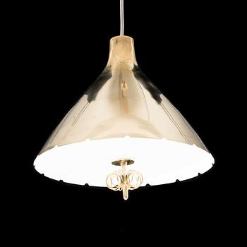 PAAVO TYNELL, A PENDANT LAMP. Manufactured by Taito. 1940s.