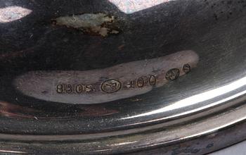 LJUSSTAKAR, ett par, silver, importstämplar.