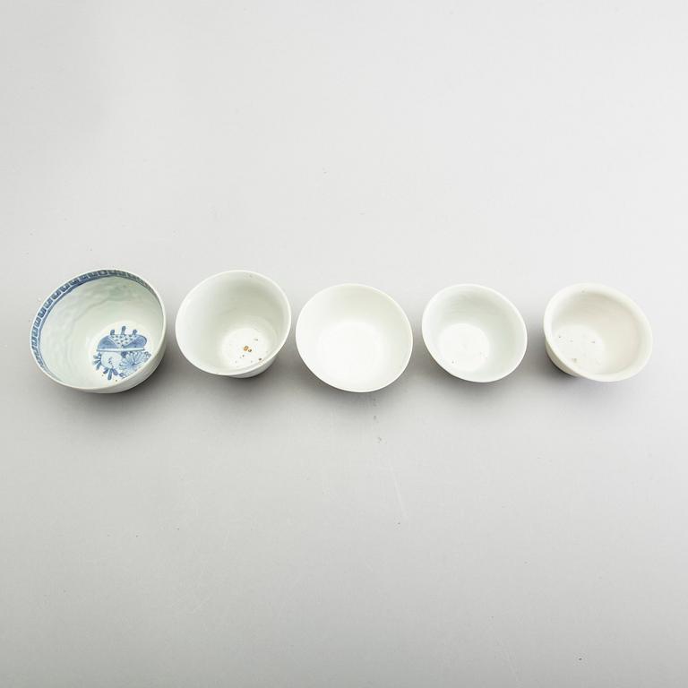 A group of five odd cups, Ming dynasty (1368-1644).