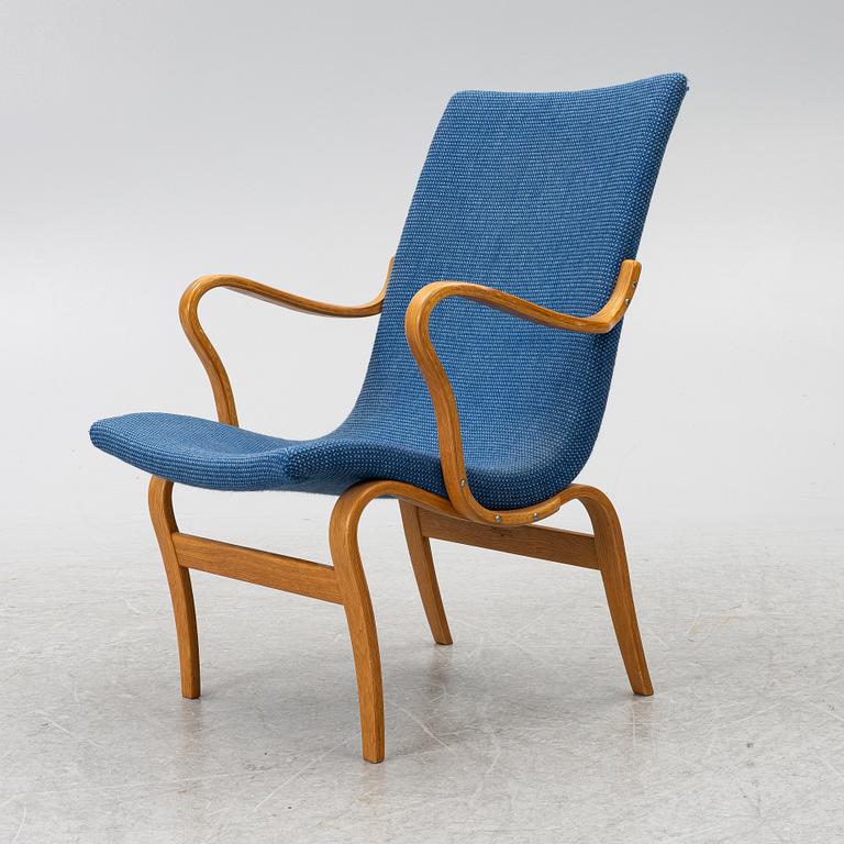 Bruno Mathsson, Fåtölj, "Eva", Firma Karl Mathsson, Värnamo, 1973.
