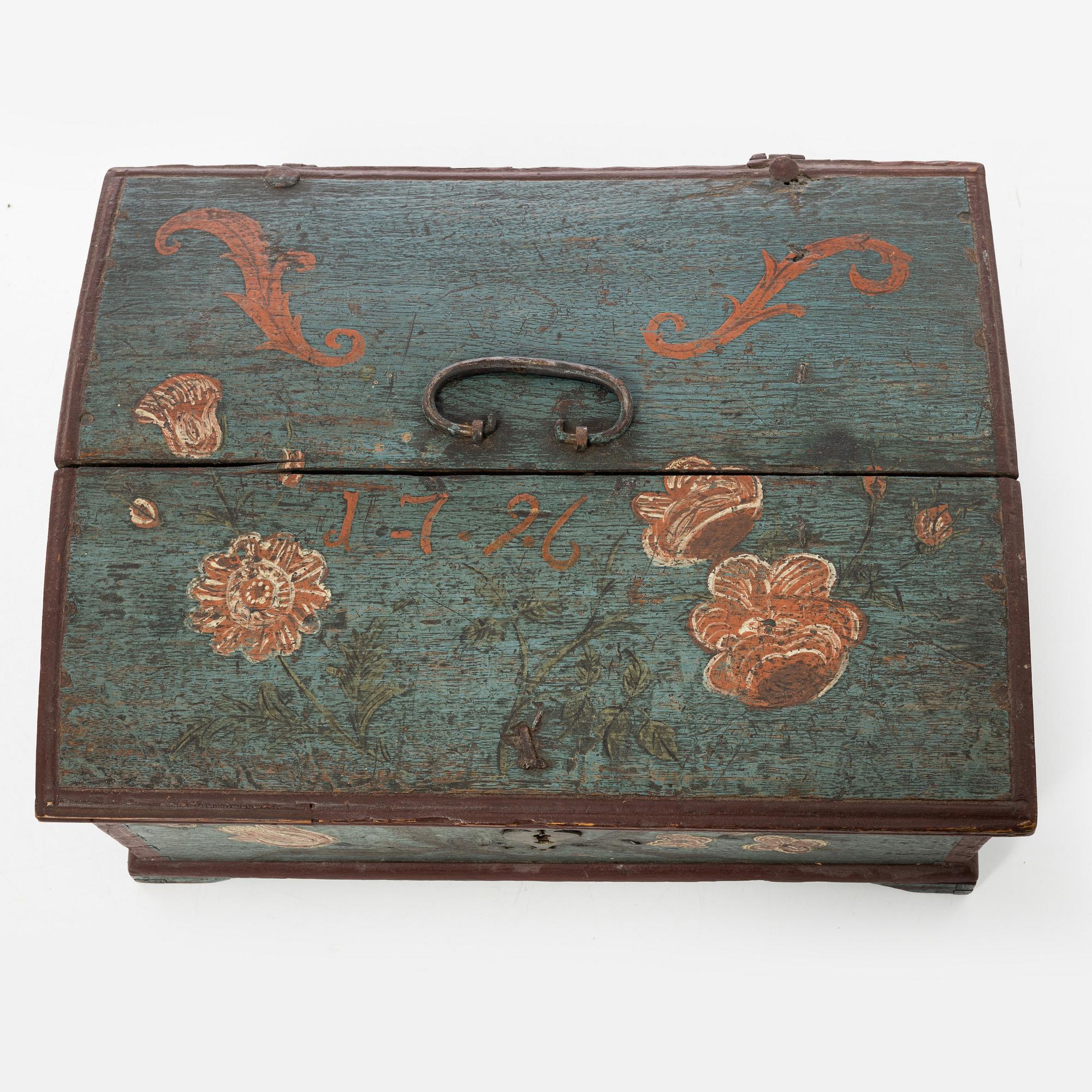 Box, folk art, Western Sweden, dated 1796.