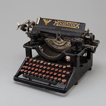 a Woodstock typewriter, early 20th century.