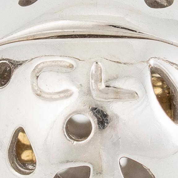 Ole Lynggaard, Charlotte Lynggaard, necklace 14K gold and silver with clasp in 18K white gold.