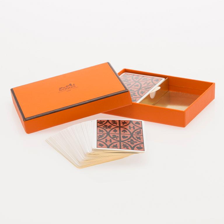 HERMÈS, playing cards.