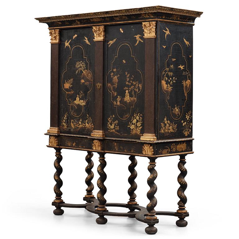 A Swedish late Baroque cupboard.