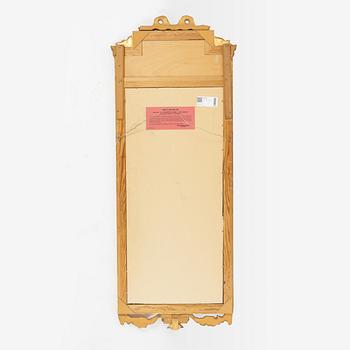 A Gustavian style console table and mirror, mid 20th century.