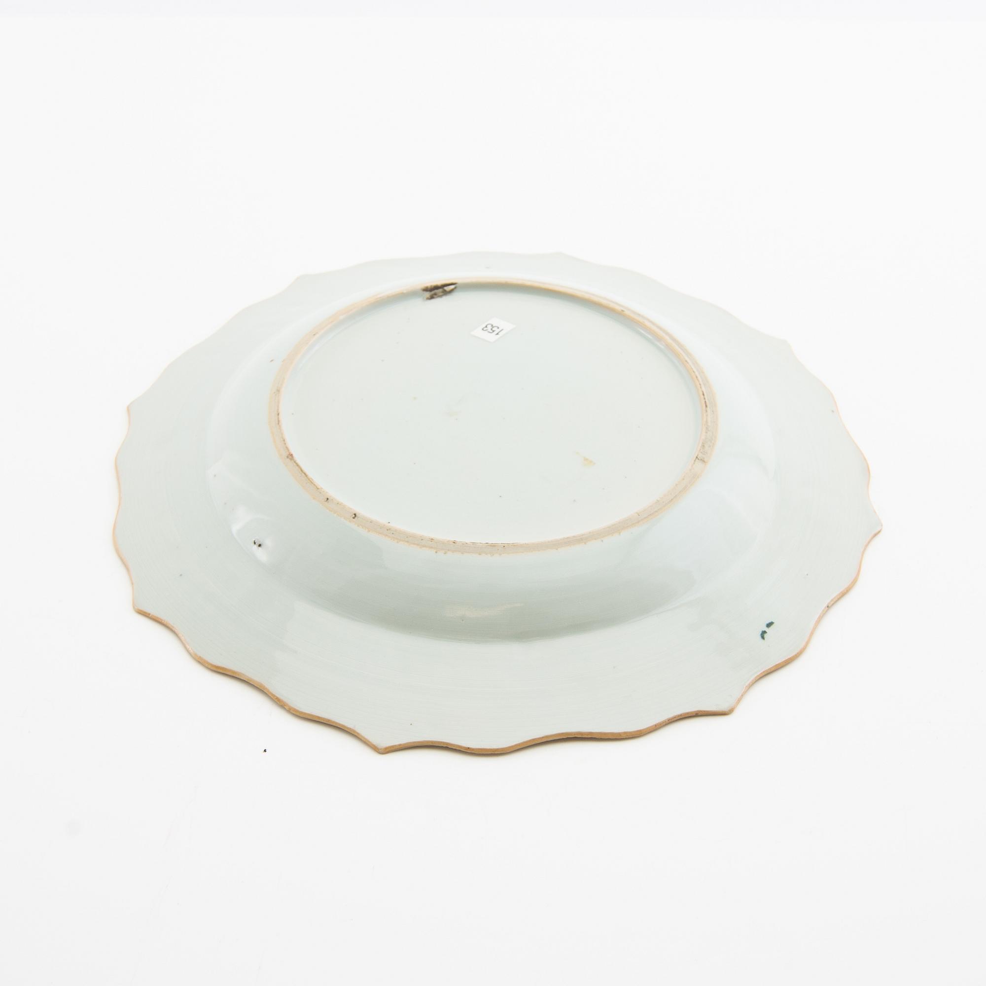 Tallrik, porslin, Kina, Qingdynastin, Yongzheng (1723-35).