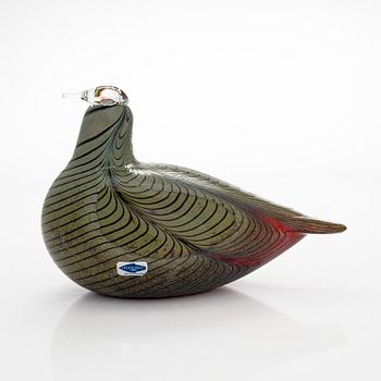Oiva Toikka, a glass bird, 'Pheasant', signed O. Toikka Nuutajärvi.