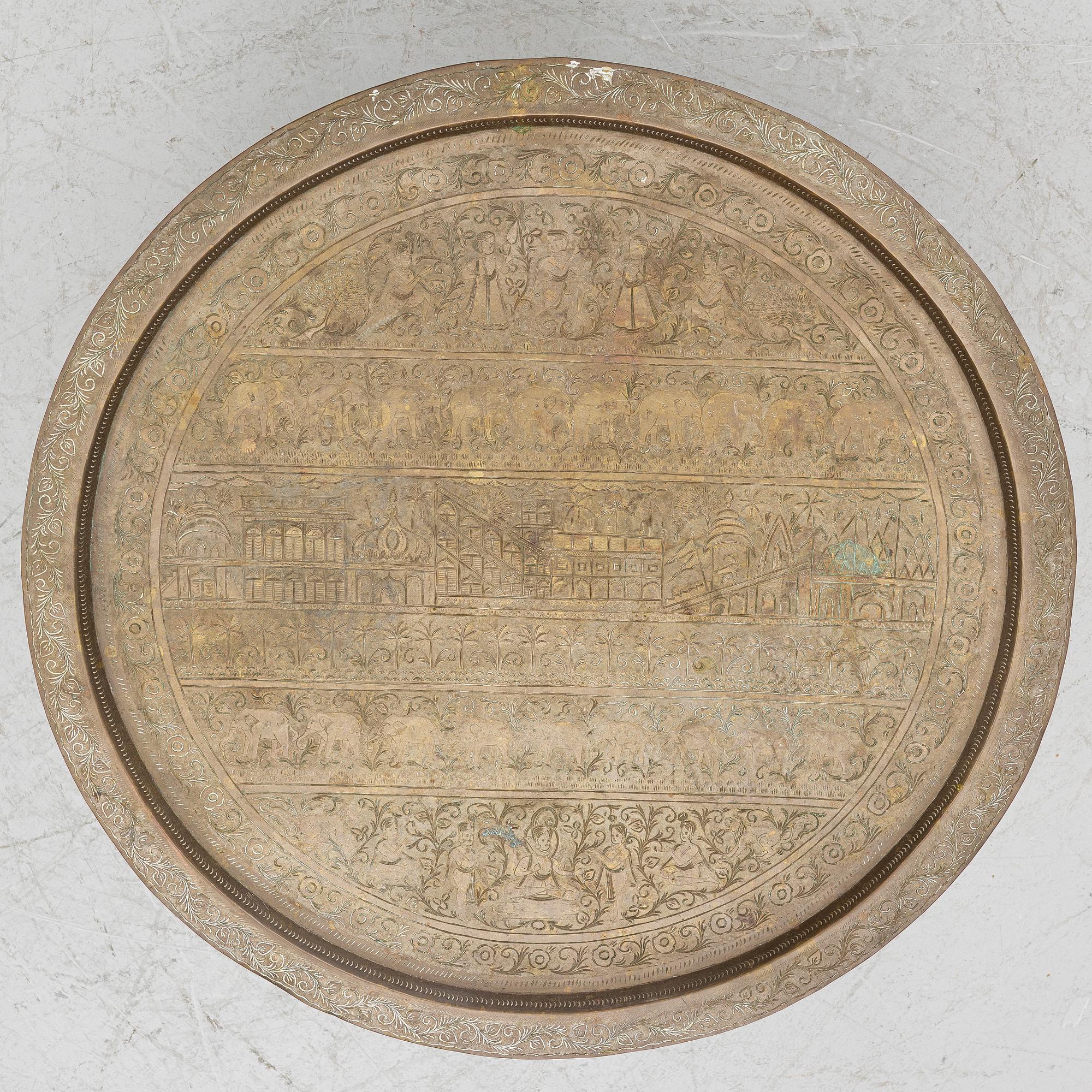 A tray table, North Africa, early 20th Century.