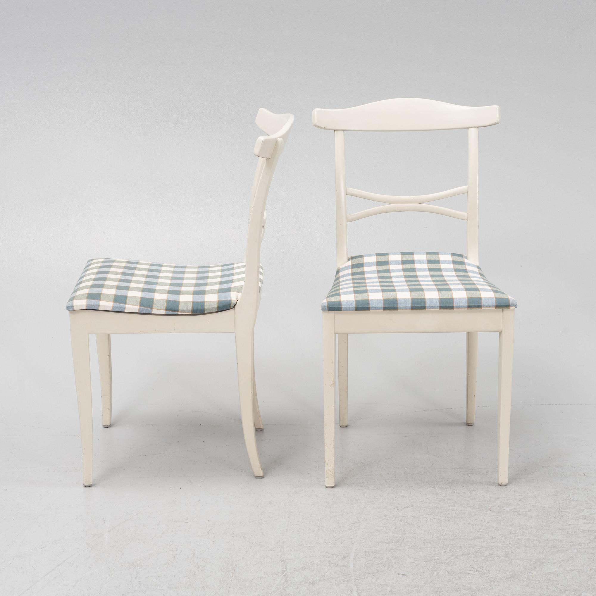 Carl Malmsten, stolar 6 st. Birgitta, Bodafors, 1960-tal.