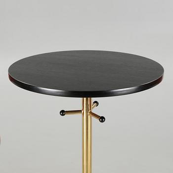 Two bar stools and a bar table by Börje Johanson, model "Jupiter", for Johanson design, second half of the 20th century.
