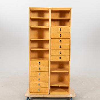 Bror Boije shelving system 6 dlr "Flexi" Horred late 20th century.