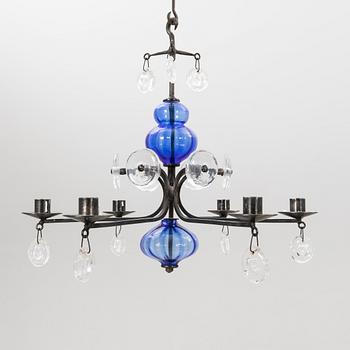 Erik Höglund, Chandelier Boda Ironworks, late 20th century.