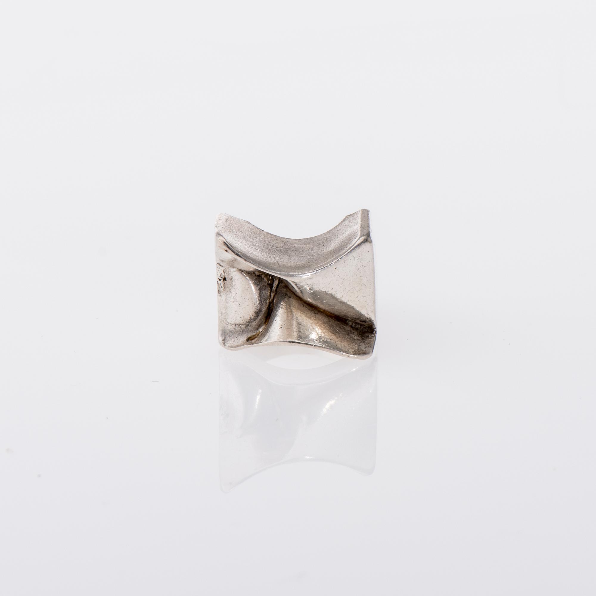 RING, "Carina" sterlingsilver, Björn Weckström Lapponia 1972.