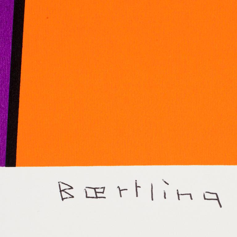 OLLE BAERTLING, färgserigrafi. Sign och numr 78/100.