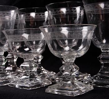 GLASSERVISDELAR, 31 delar, empirestil, 1900-talets första hälft.