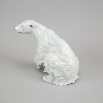 Royal Dux, a 398/1 porcelain polar bear, Czeckoslovakia.