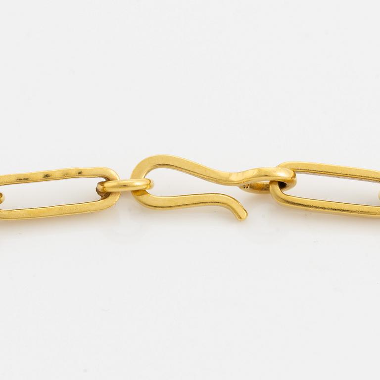 Jan Brunk, a 20K gold necklace, Stockholm 1987.