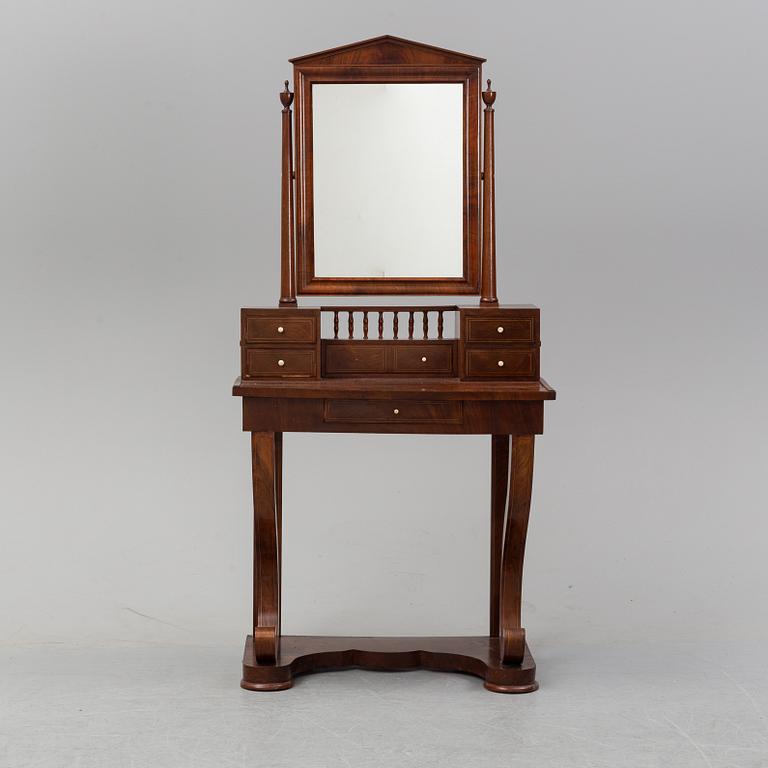 A 19th century Swedish Empire mahogany dressing table.