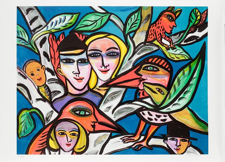 ULRICA HYDMAN-VALLIEN, färglitografi, signerad o numrerad 858/1600.