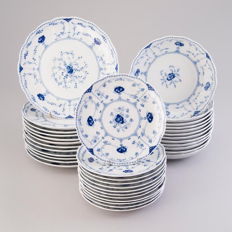 A 47-piece set of Danish 'Eternell' porcelain dinnerware from Christineholm.