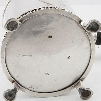 Gustaf Rehnberg coffee pot, silver, late Gustavian, Norrköping 1810.