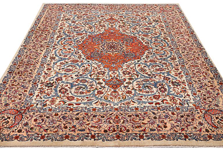 A Kashmar carpet, c. 383 x 293 cm.