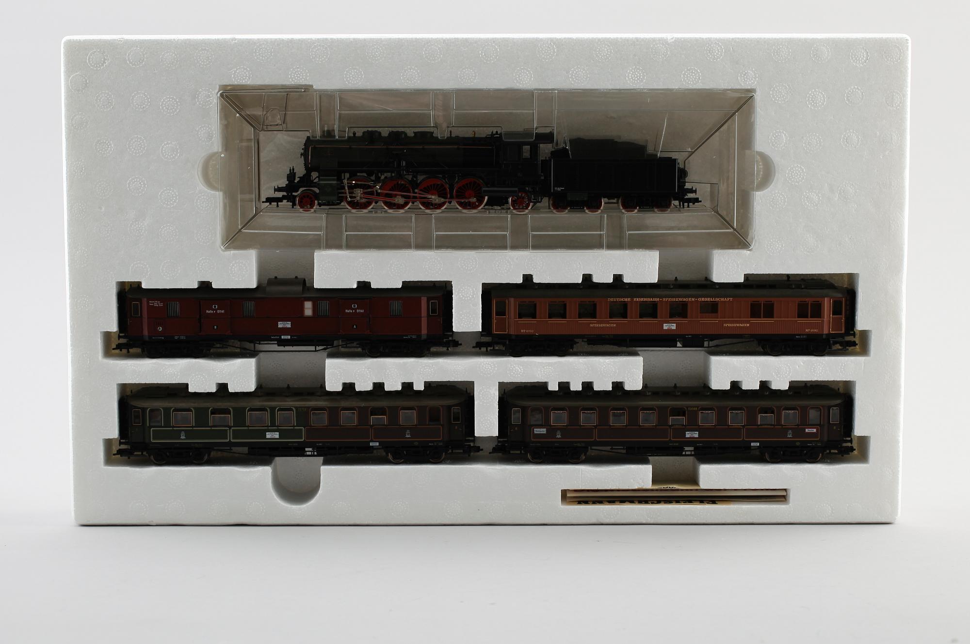MODELLTÅGSSET, 2 st, Fleischmann, Tyskland.