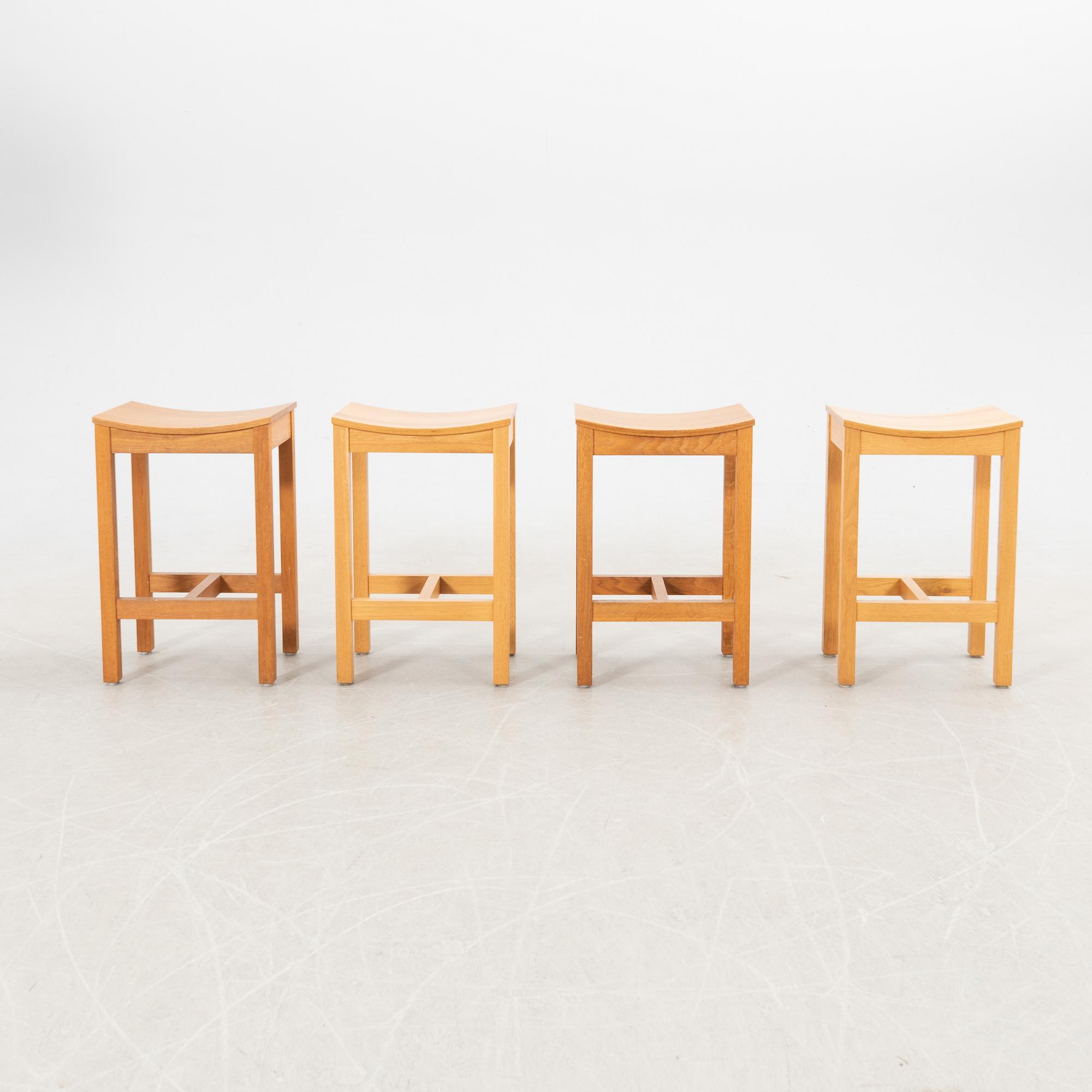 Jonas Lindvall, pallar, 4 st, "BI" ur serien Beatnik, de Nord, 1990-tal.