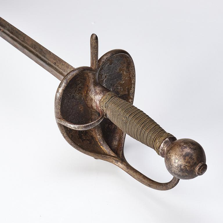 A Swedish cavalry troopers sword from around the year 1700.