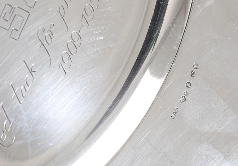 PARTI SILVER, 16 delar, mestadels Sverige, 1900-tal, vikt exklusive ljusstake 551 gram.