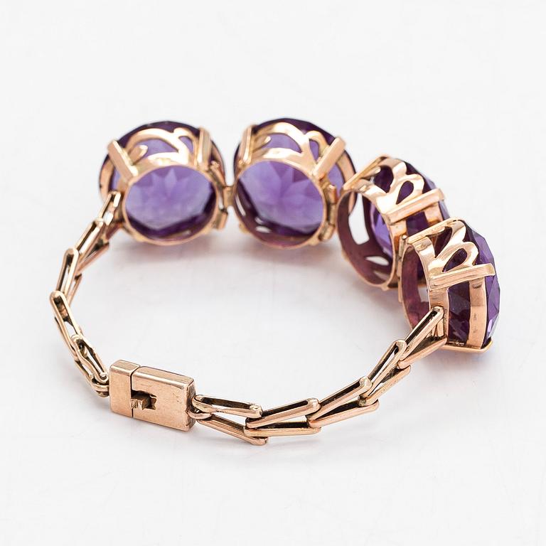 Armband, 18K guld, syntetiska safirer. Egypten.