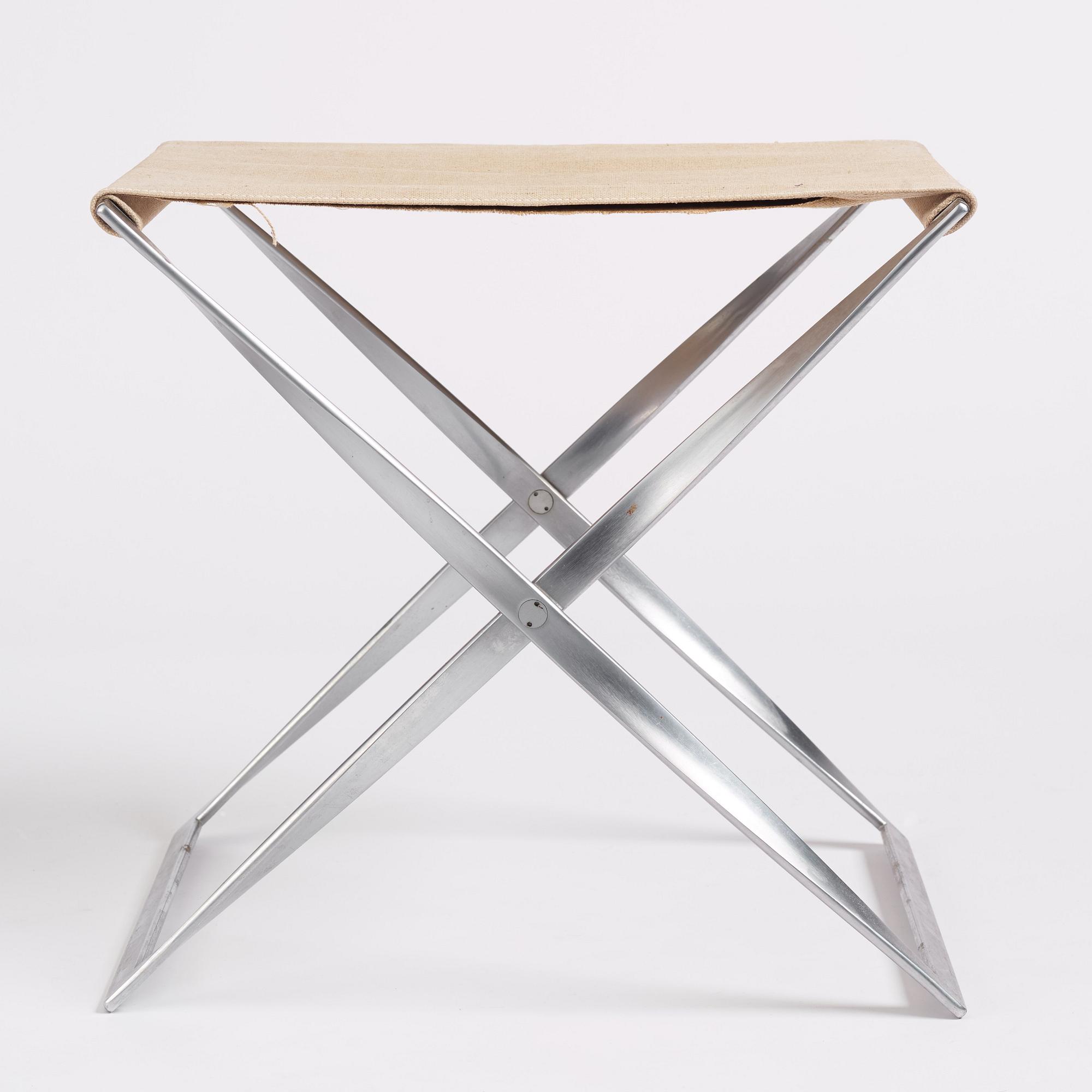 Poul Kjaerholm, taburett, "PK-91", edition E Kold Christensen, Danmark tidigt 1960-tal.