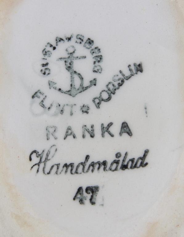 SERVISDELAR, ca 60delar. Flintgods "Ranka" Stig Lindberg, Gustavsberg.
