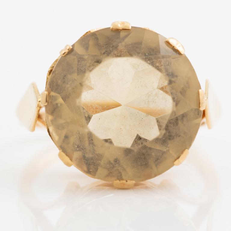 Ring, Stigbert, 18K guld med citrin, 1960-tal.