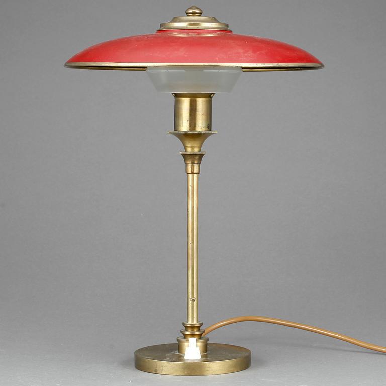 BORDSLAMPA, mässing, möjligen Tyskland 1930-tal.