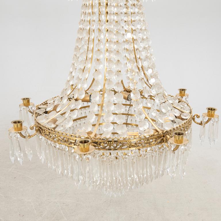 An Empire style chandelier 20th century.