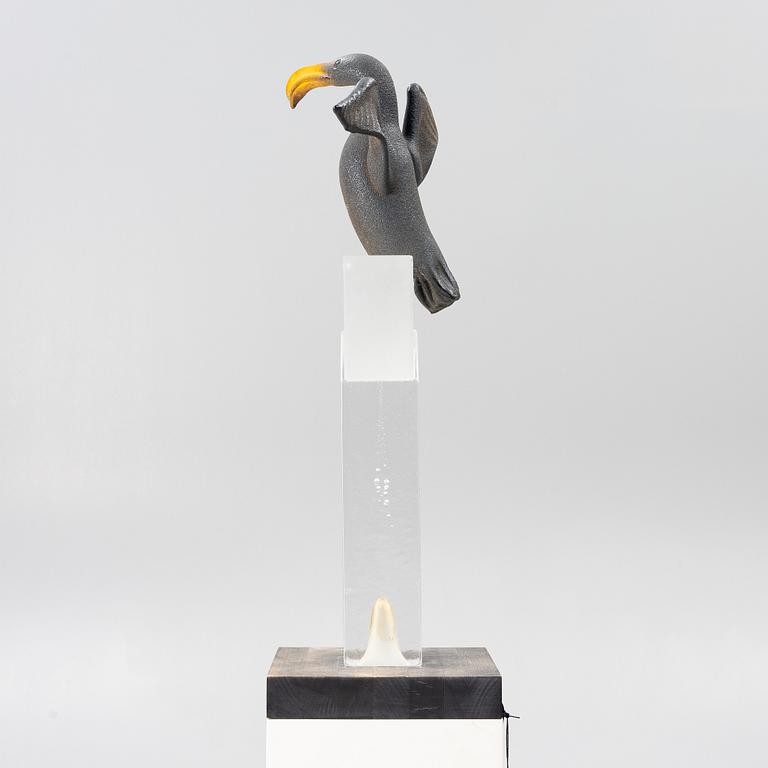 Kjell Engman, sculpture, glass, Kosta Boda.